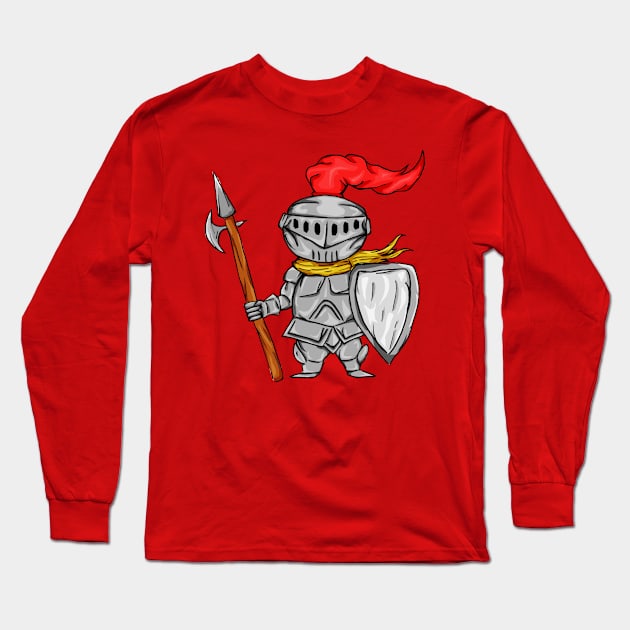 A Little Knight Long Sleeve T-Shirt by fixedthor